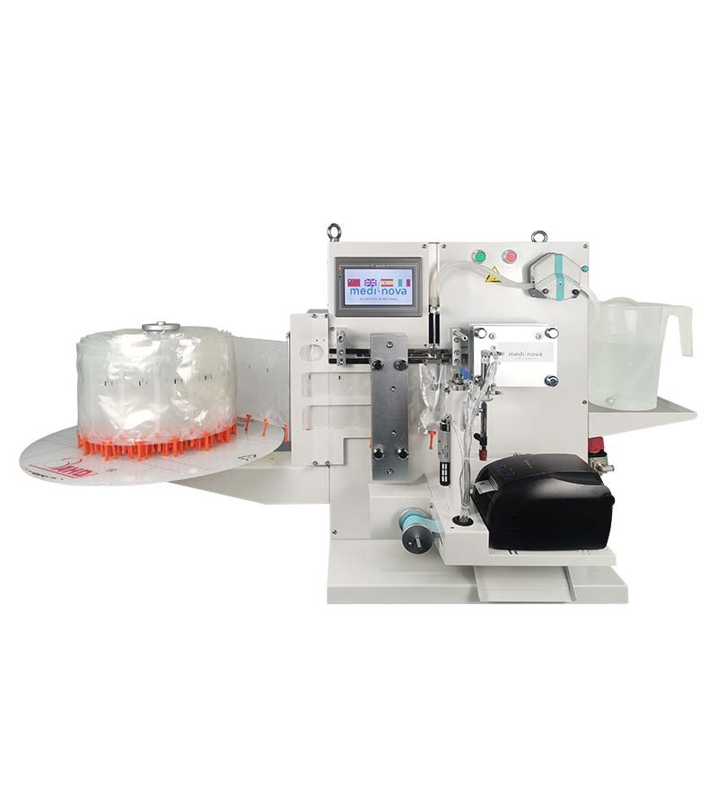 Super-100全自動精液灌裝貼標(biāo)機(jī)（醫(yī)用外殼出口）